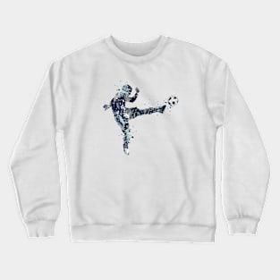 Boy Soccer Player Volley Shot Crewneck Sweatshirt